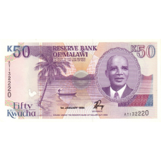 P28b Malawi - 50 Kwacha Year 1994